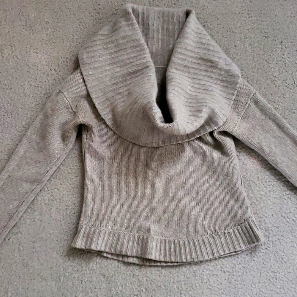 Theory funnel neck/off- shoulder sweater - cashmere, Sz S/P